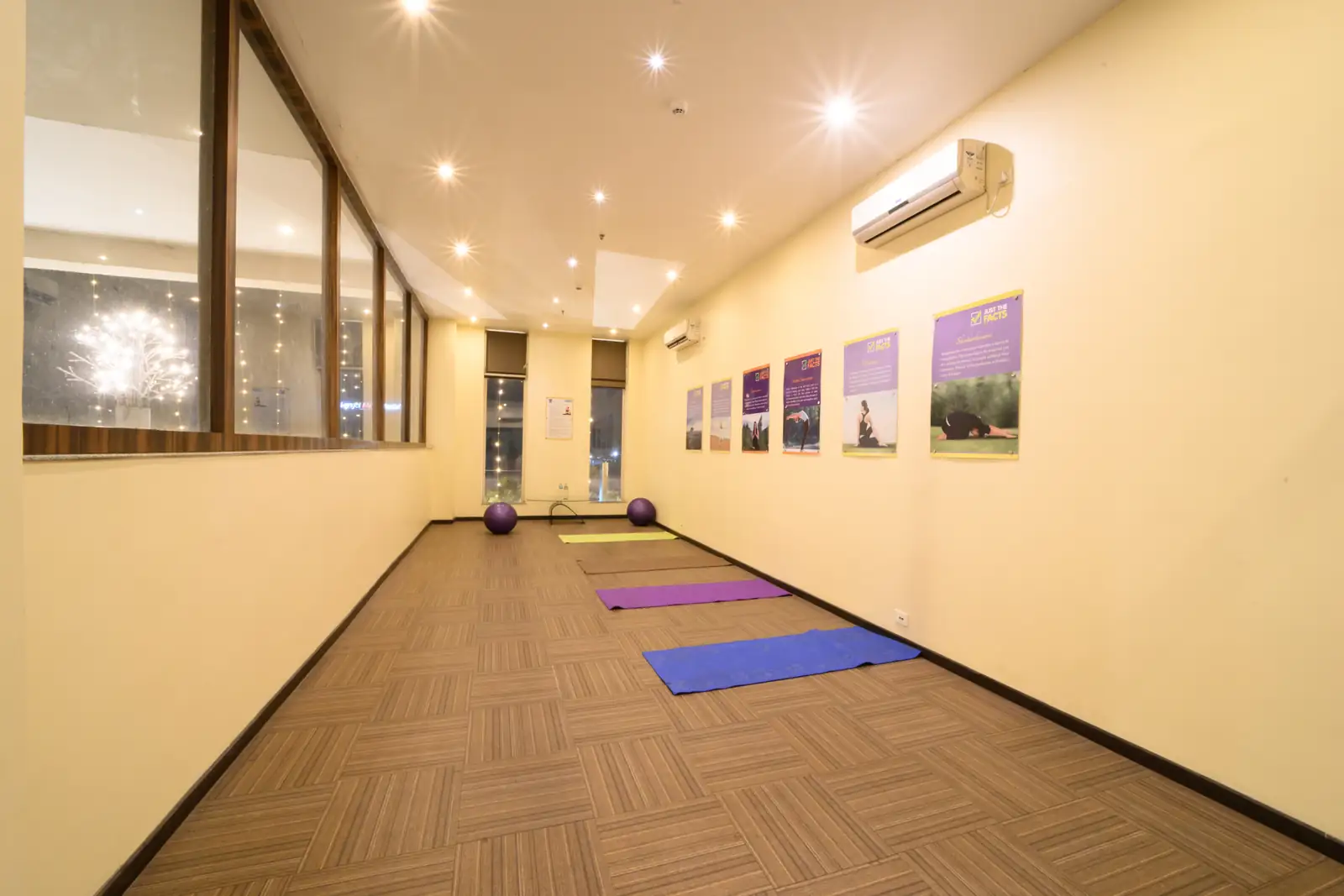 The yoga room at Sinclairs Burdwan