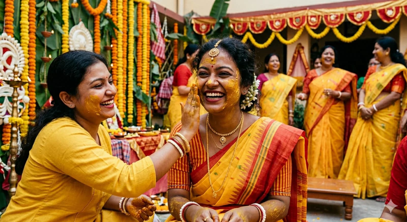 Haldi ceremony celebrations at Sinclairs Burdwan