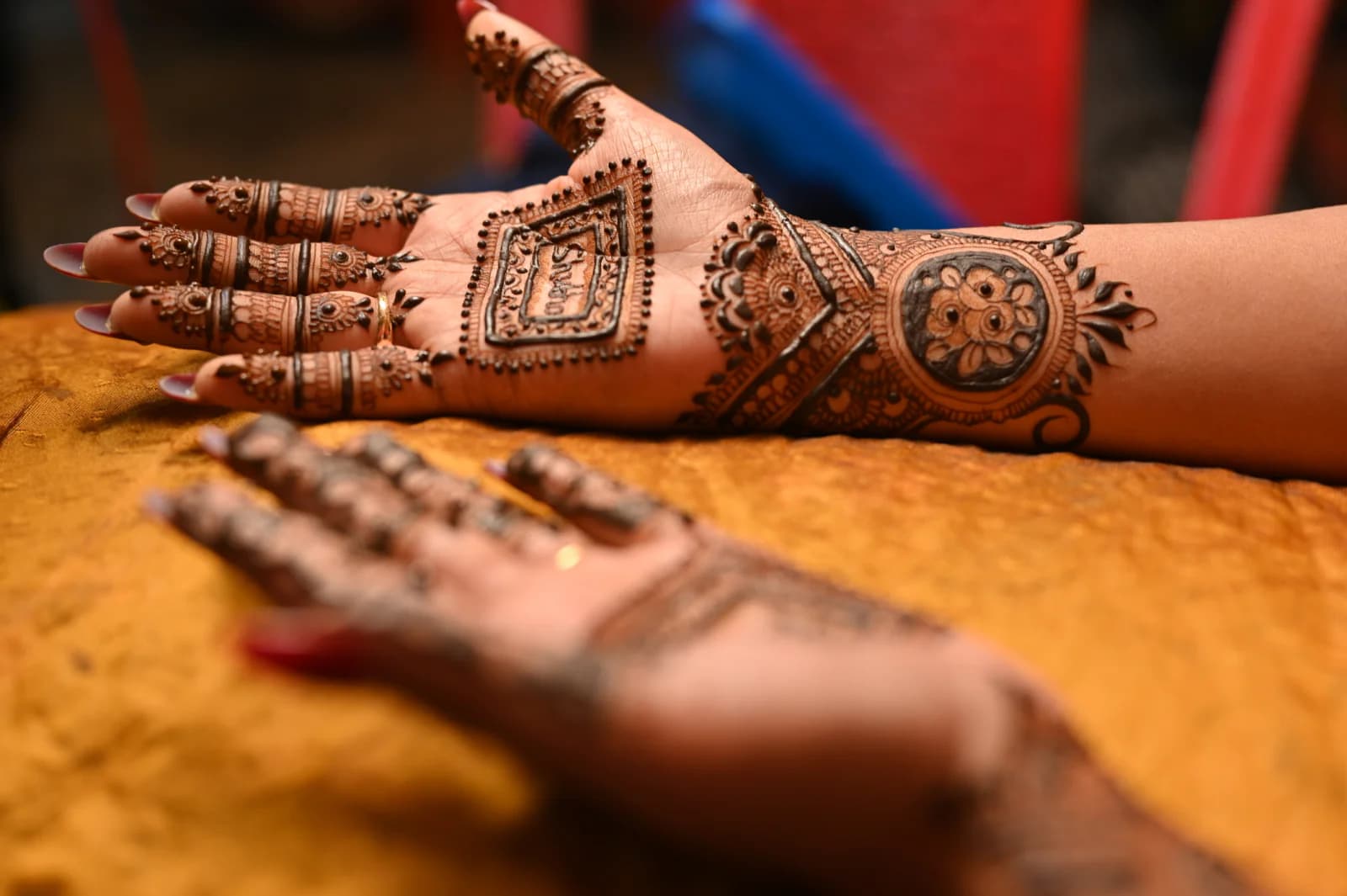 Mehendi ceremony decor at Sinclairs Burdwan