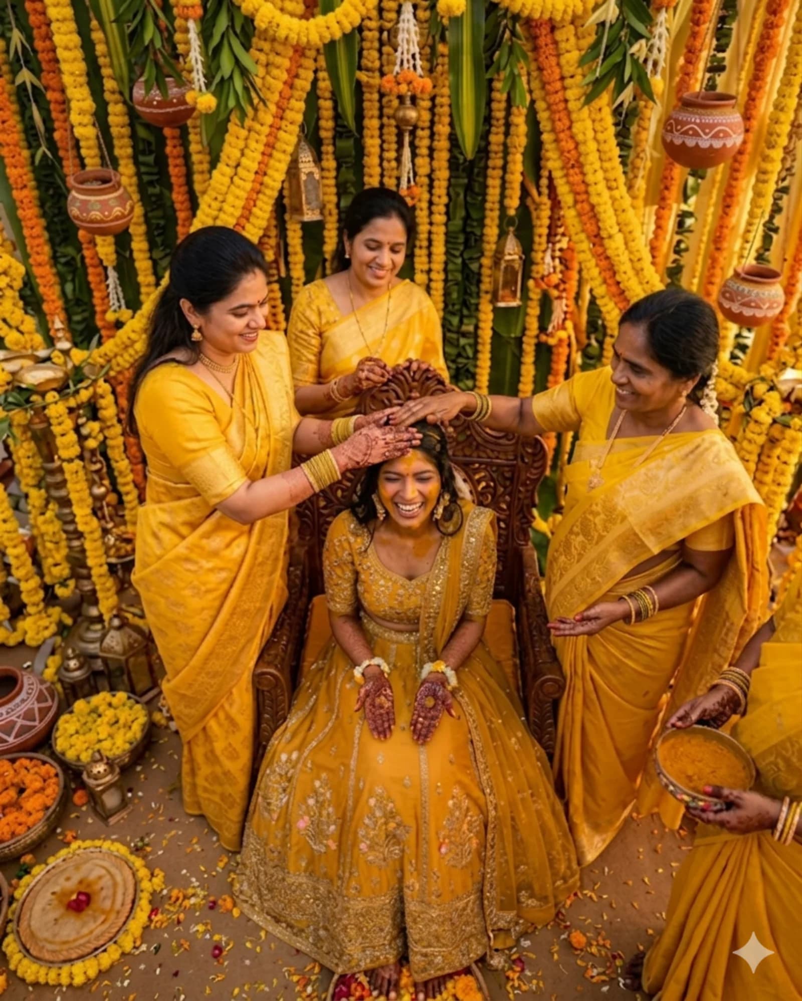 Haldi ceremony celebrations at Sinclairs Retreat Dooars