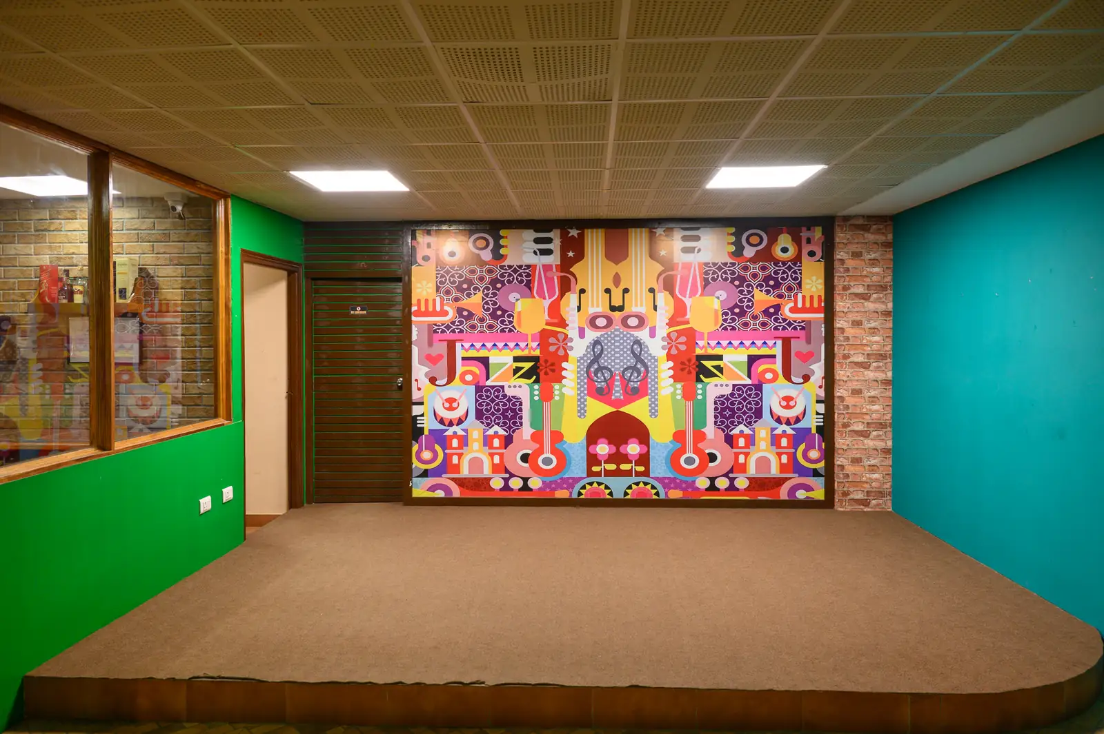 The indoor games and lounge corner at Sinclairs Gangtok