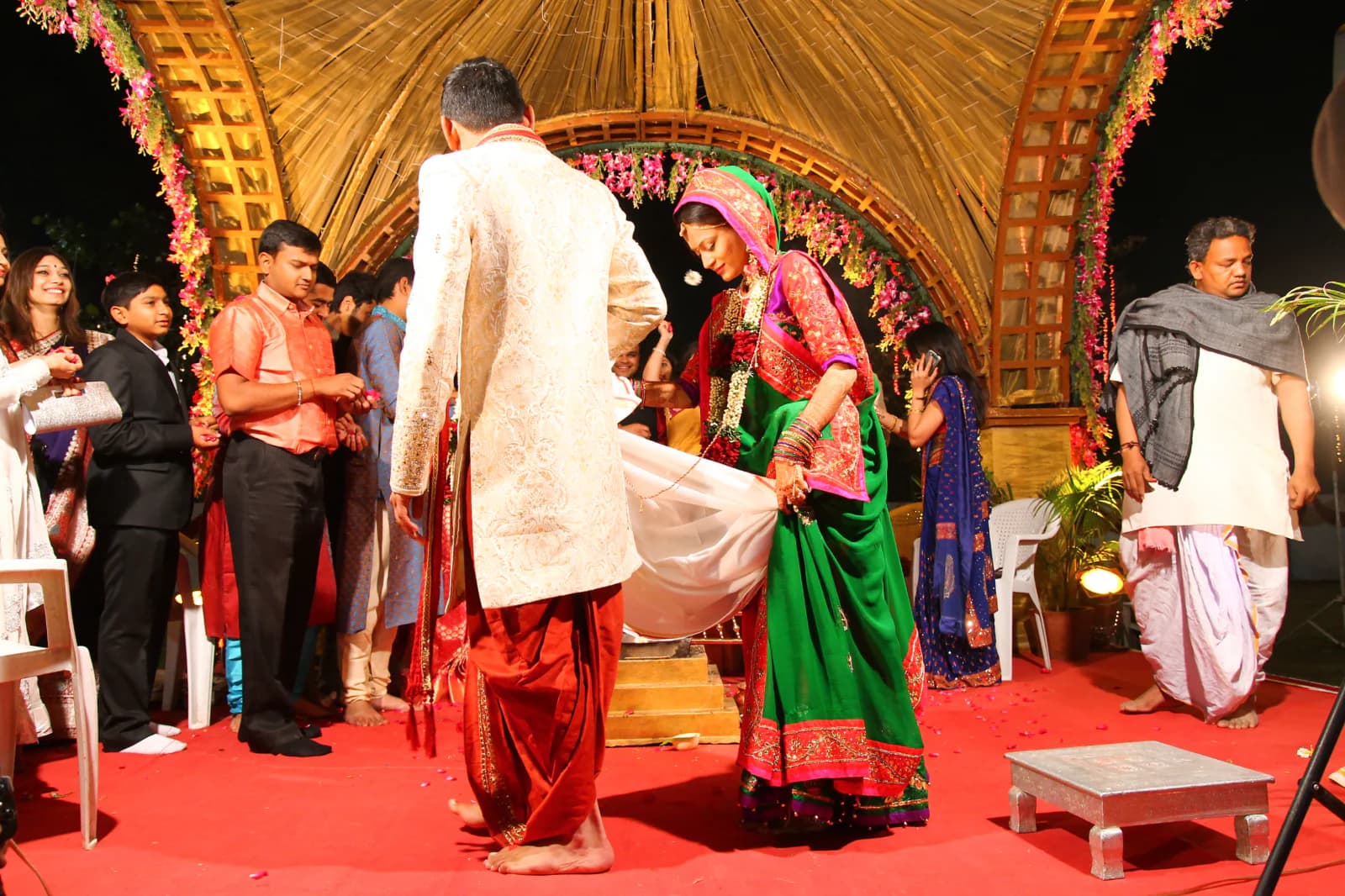A couple renewing their vows at Sinclairs Retreat Kalimpong